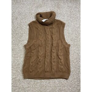 GAP Men's Turtleneck Sweater Vest - Brown